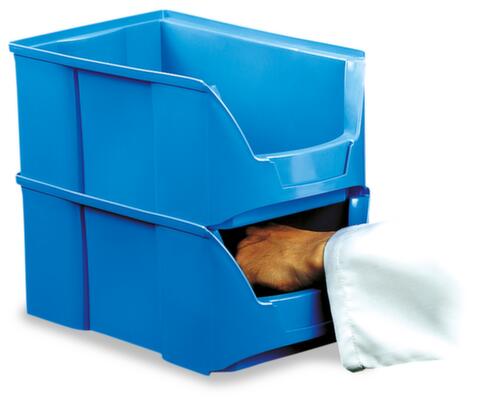 Bac à bec empilable Futura avec ouverture de prise profonde