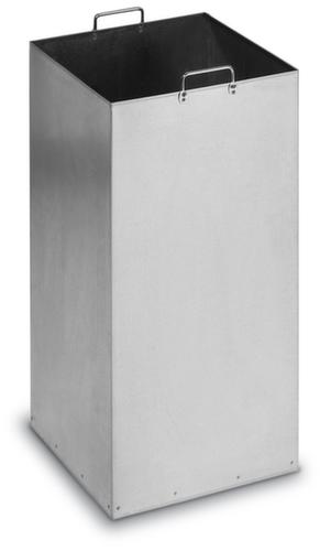 Collecteur de recyclage étiquette autocollante incl., 76 l, RAL1023 jaune signalisation, couvercle jaune