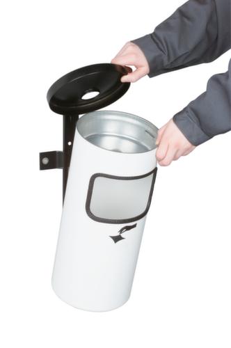 Cendrier combiné de sécurité comme modèle mural ou de sol, rouge