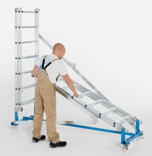 ZARGES Échafaudage pliant Variomaster T avec cadre à hauteur réglable