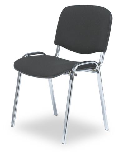 Nowy Styl Chaise polyvalente avec dossier capitonné, assise tissu (100 % polyoléfine), noir