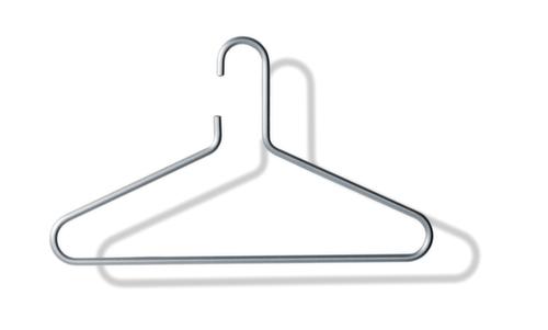 5 cintres en aluminium, argent