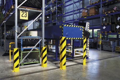 Moravia Butée de protection BLACK BULL en angle, hauteur x largeur 800 x 160 mm