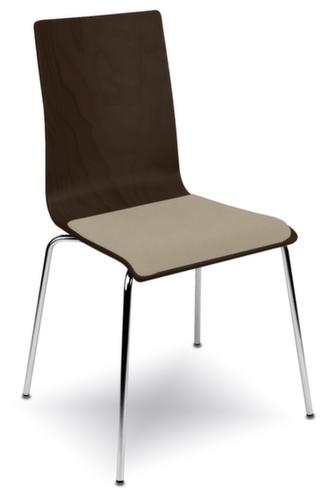 Nowy Styl Chaise coque en bois avec piètement 4 pieds