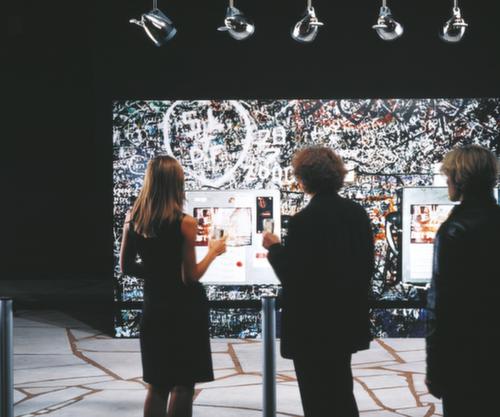 Système de guidage des personnes Pure, longueur de la courroie 2 m, montant noir