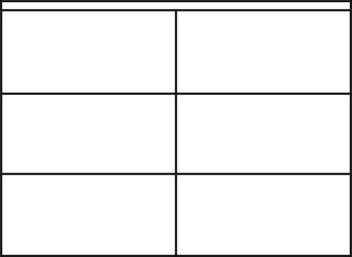 C+P Armoire à portes coulissantes ERGO avec plateau supérieur