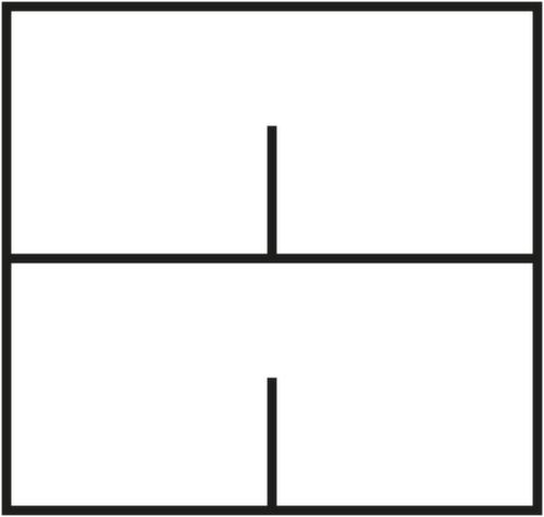 C+P Armoire pour dossiers suspendus Asisto, 2 extensions, RAL9006 aluminium blanc/RAL9006 aluminium blanc