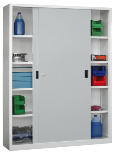 PAVOY Armoire à portes coulissantes Basis gris clair