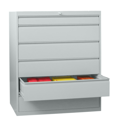 PAVOY Armoire à tiroirs Basis Plus RAL7035, 6 tiroir(s), RAL7035 gris clair/RAL7035 gris clair