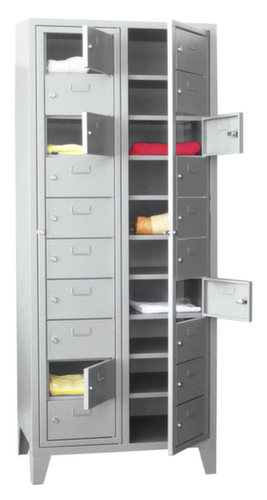 PAVOY Armoire de distribution de linge Basis RAL7035