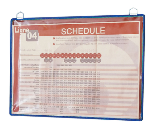 tarifold pochette d'affichage tview, DIN A4, cadre avec œillets métalliques