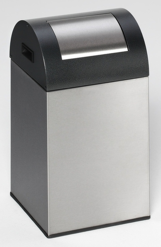 VAR Collecteur de recyclage WSG 40 R avec trappe d'insertion, 43 l, couvercle nature/argent antique