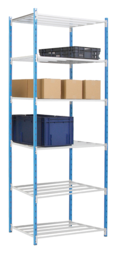 Manorga rayonnages sans vis pour une utilisation des deux côtés, hauteur x largeur x profondeur 2500 x 1060 x 500 mm, 6 tablettes