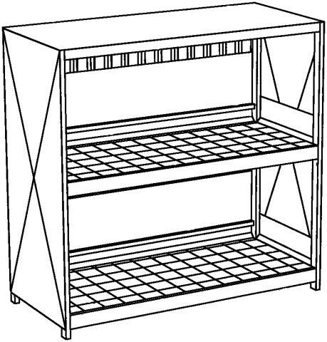 Lacont Conteneur de rayonnage pour produits dangereux pour max. 24 fûts de 200 litres