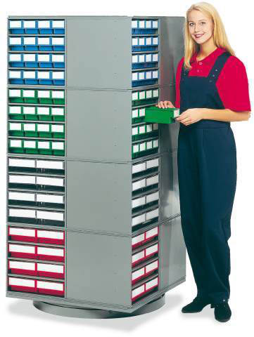 Treston support rotatif (vide), RAL7045 telegris, largeur 800 mm