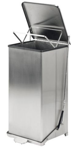 Poubelle à pédale industrielle avec poignée, 152 l