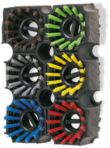 Miltex Insertions de brosses Eazycare Scrub pour tapis de sol en caoutchouc