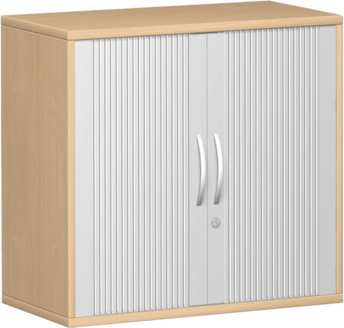 Gera Armoire à rideaux transversaux Milano, 2 hauteurs des classeurs, hêtre/hêtre