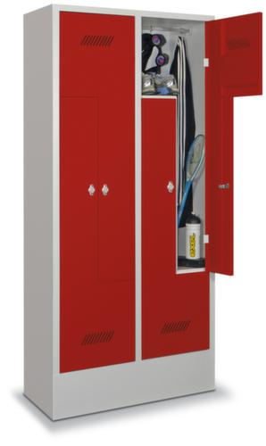 PAVOY Armoire vestiaire Z Basis gris clair avec 2 compartiments