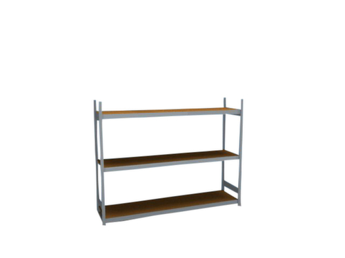 hofe Rayonnage grande largeur avec tablettes en bois