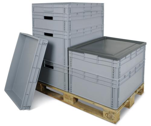 Bac gerbable norme Europe, gris, capacité 130 l