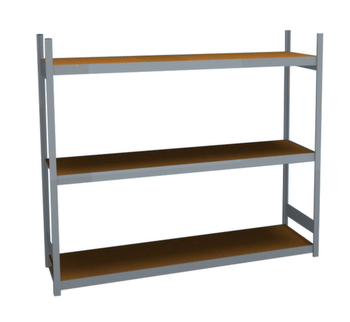 hofe Rayonnage grande largeur avec tablettes en bois