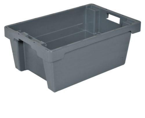 Conteneurs à gerbage rotatif Euronorm, gris, capacité 50 l