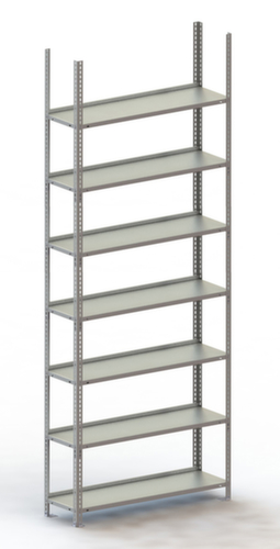 META Etagère à visser, 7 tablettes, RAL7035 gris clair