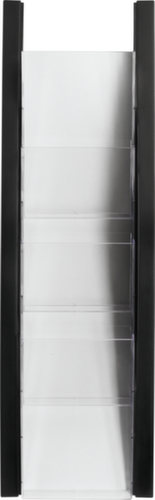 helit Présentoir mural "the arc" avec 4 plateaux, 4 tablettes, structure noir