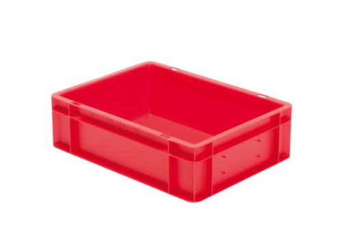 Bac gerbable norme Europe parois + fond pleins, rouge, capacité 10 l