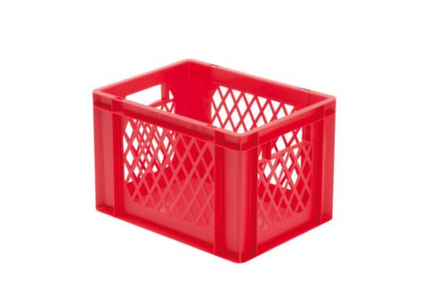 Bac gerbable norme Europe parois ajourées, rouge, capacité 24 l
