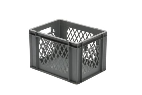 Bac gerbable norme Europe parois ajourées, gris, capacité 24 l