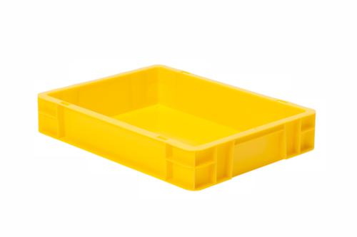 Bac gerbable norme Europe parois + fond pleins, jaune, capacité 7 l