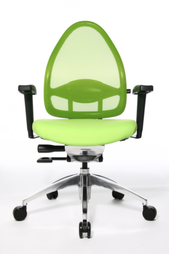 Topstar Siège de bureau pivotant Open Base + Art OPEN BASE 10 avec articulation Body-Balance-Tec®, Dossier maille, vert