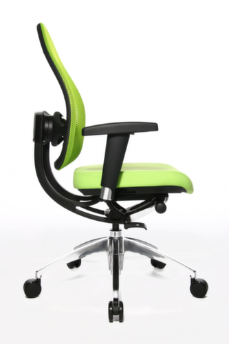 Topstar Siège de bureau pivotant Open Base + Art OPEN BASE 10 avec articulation Body-Balance-Tec®, Dossier maille, vert