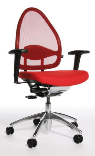 Topstar Siège de bureau pivotant Open Base + Art OPEN BASE 10 avec articulation Body-Balance-Tec®, Dossier maille, rouge