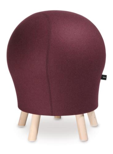 Topstar Siège ballon Sitness 5 Alpine, assise bordeaux, 4 pieds