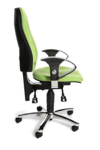 Topstar siège de bureau pivotant Sitness 10 avec mécanisme de contact permanent, vert pomme