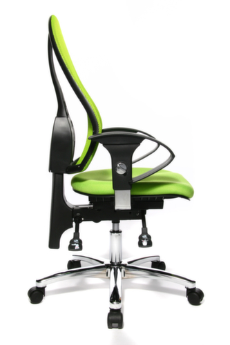 Topstar siège de bureau pivotant Sitness 15 avec mécanisme de contact permanent, Dossier maille, vert pomme