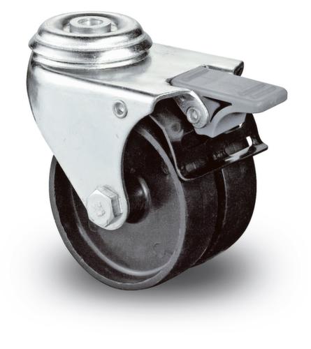 BS-ROLLEN Roulette double pour appareil, force 100 kg, plastique bandage