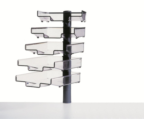 Hansa Colonne pivotante, 5 compartiments 240x320 mm, noir