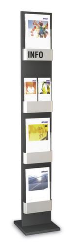 Kerkmann Présentoir First pour DIN A4, 4 tablettes, structure anthracite