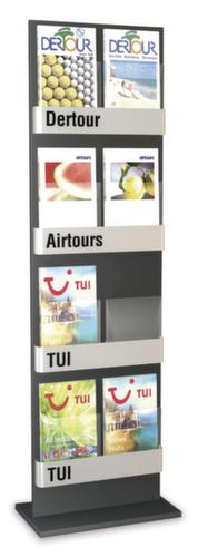 Kerkmann Présentoir First pour DIN A4, 4 tablettes, structure anthracite