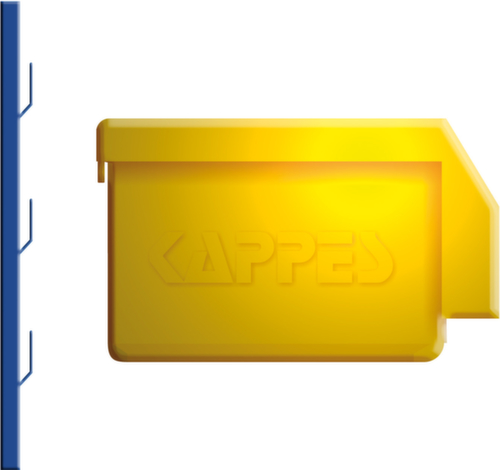 Plaque à fentes avec bacs à bec, hauteur x largeur 450 x 500 mm, RAL7035 gris clair