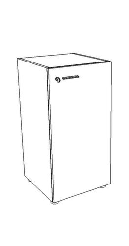 Quadrifoglio Armoire à portes battantes T45 avec porte battante, 2 hauteurs des classeurs, blanc/blanc