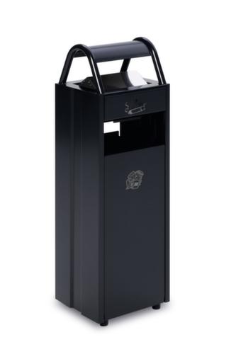 VAR Cendrier poubelle avec 2 ouvertures d'introduction