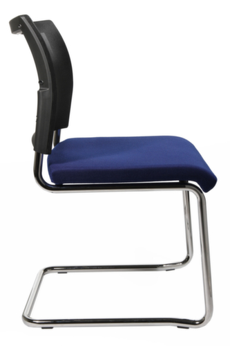 Topstar Fauteuil luge pour visiteurs Visit 20 avec dossier maille, assise tissu (100 % polypropylène), bleu