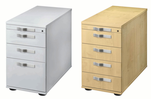 Caisson à poser Up and Down, 4 tiroir(s), gris/gris