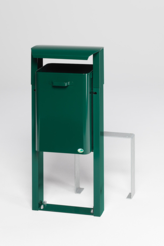 VAR Poubelle pour l'extérieur, 40 l, vert mousse