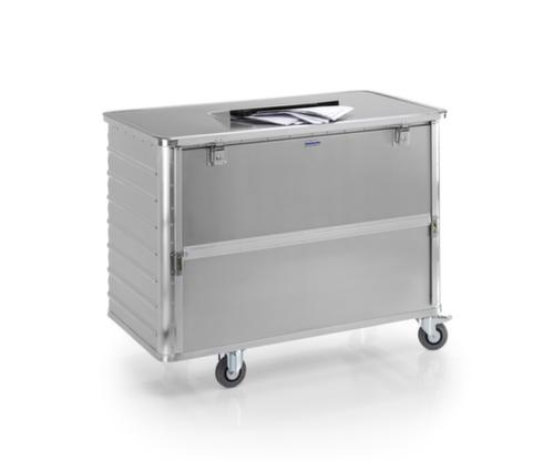 Gmöhling Bac de collecte de dossiers aluminium G®-DOCU avec fente d'introduction anti-retour